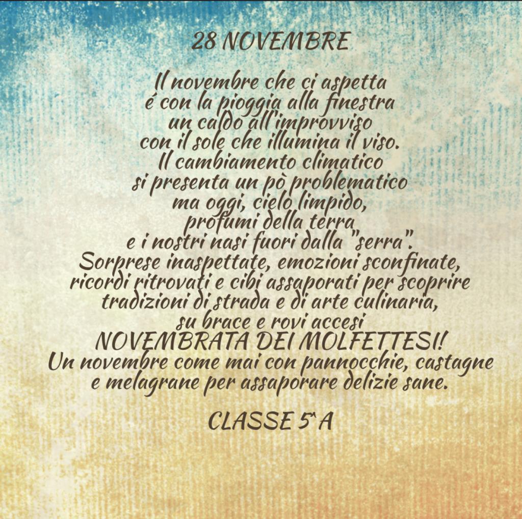 Testo poesia 28 novembre Testo poesia 28 novembre
