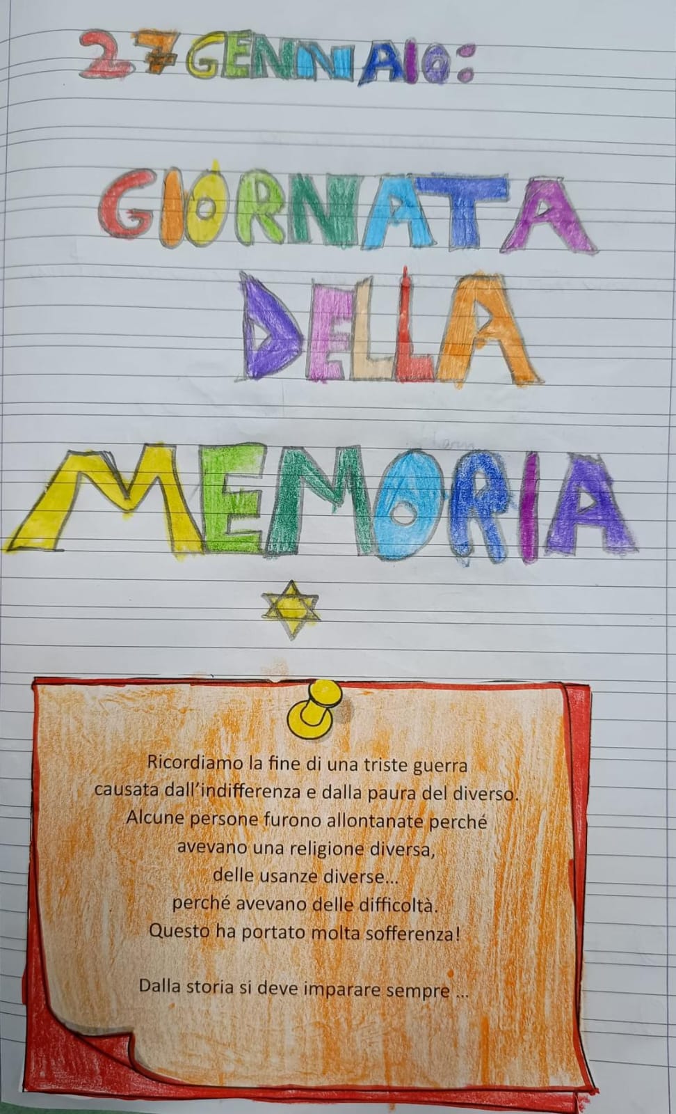 Quaderno Giornata della Memoria