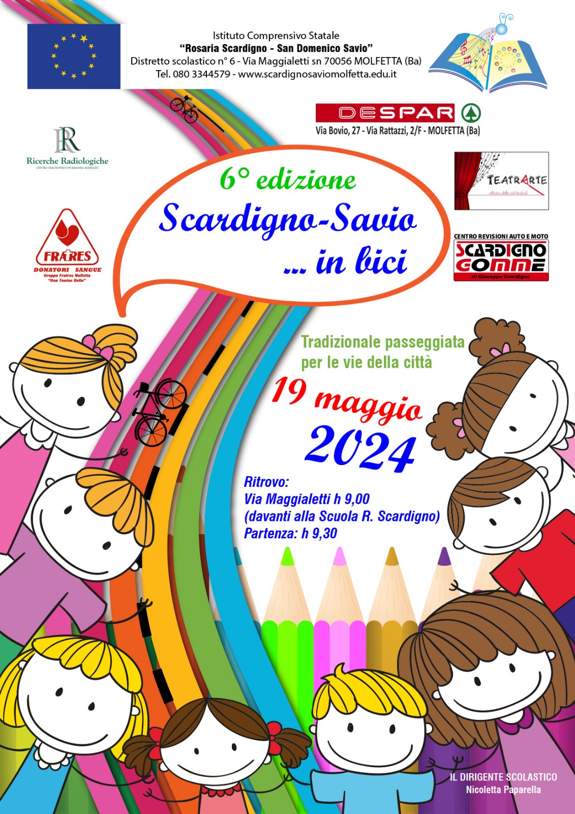 Scardigno-Savio in bici locandina 2024