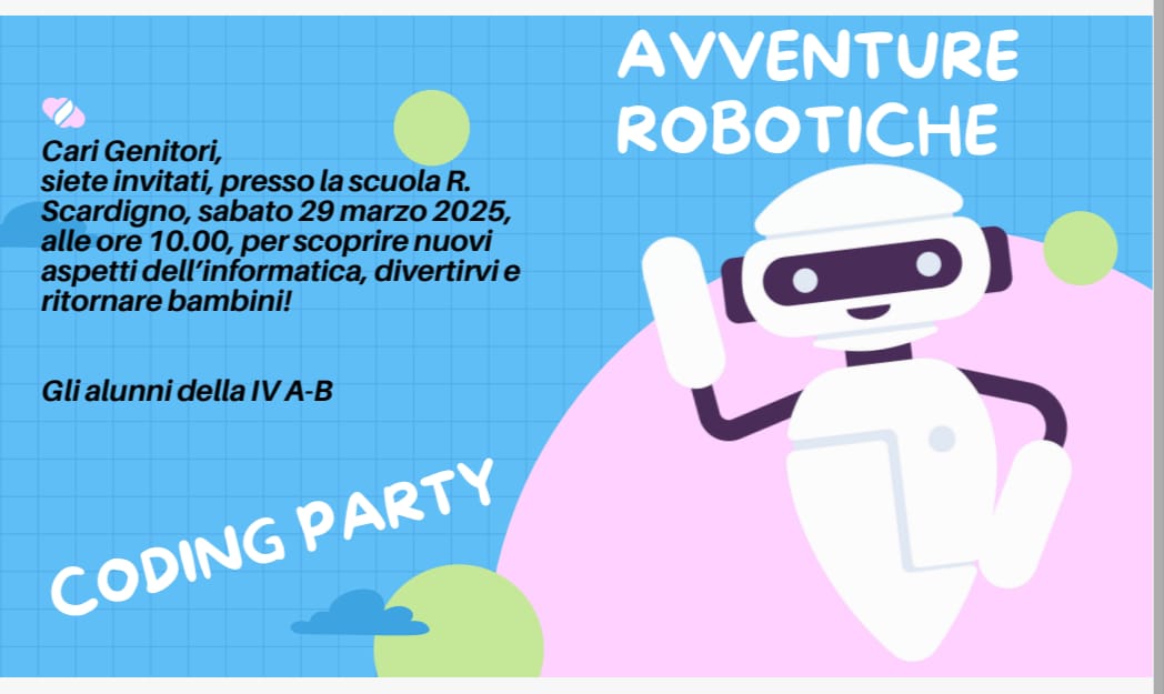 Locandina Progetto Avventure robotiche